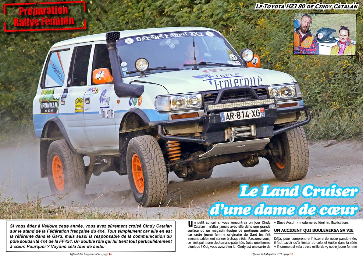 Le Toyota HZJ 80 de Cindy Catalan