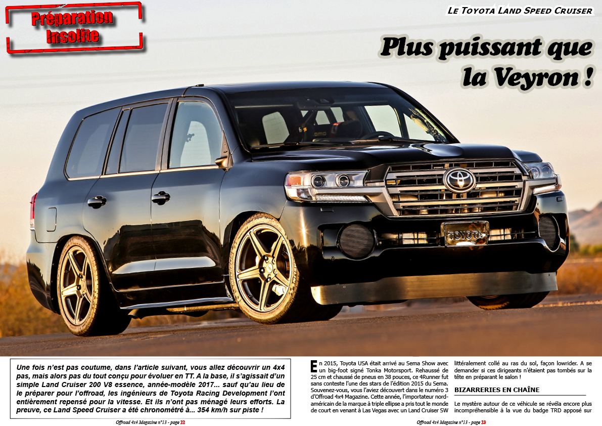 Le Toyota Land Speed Cruiser