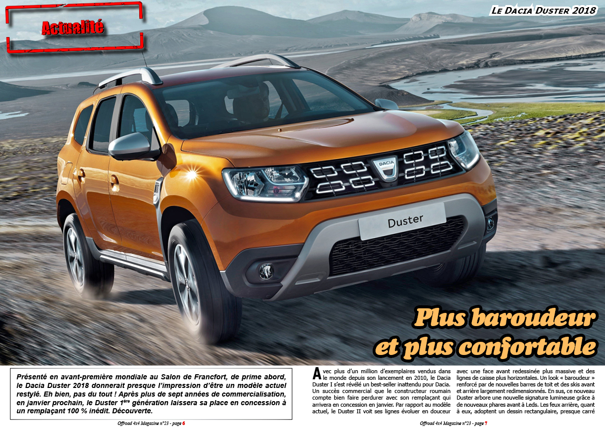le Dacia Duster 2018