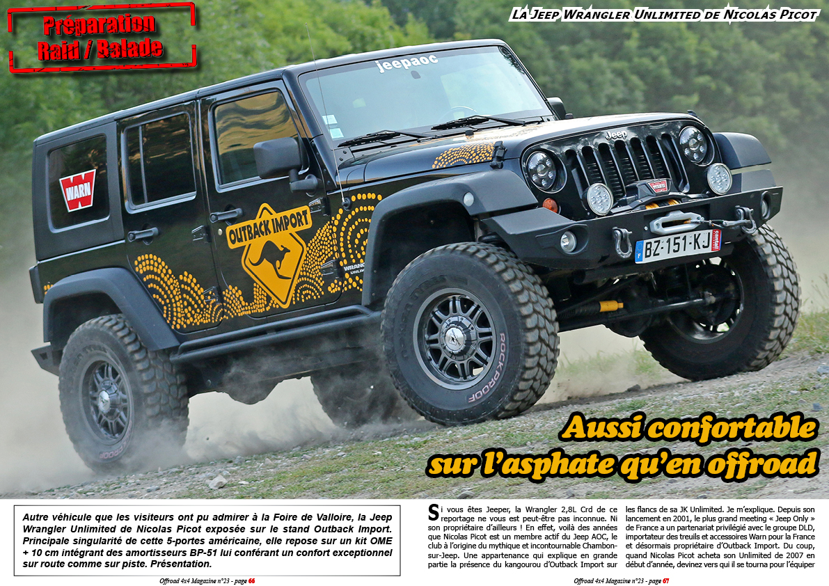 la Jeep Wrangler Unlimited de Nicolas Picot