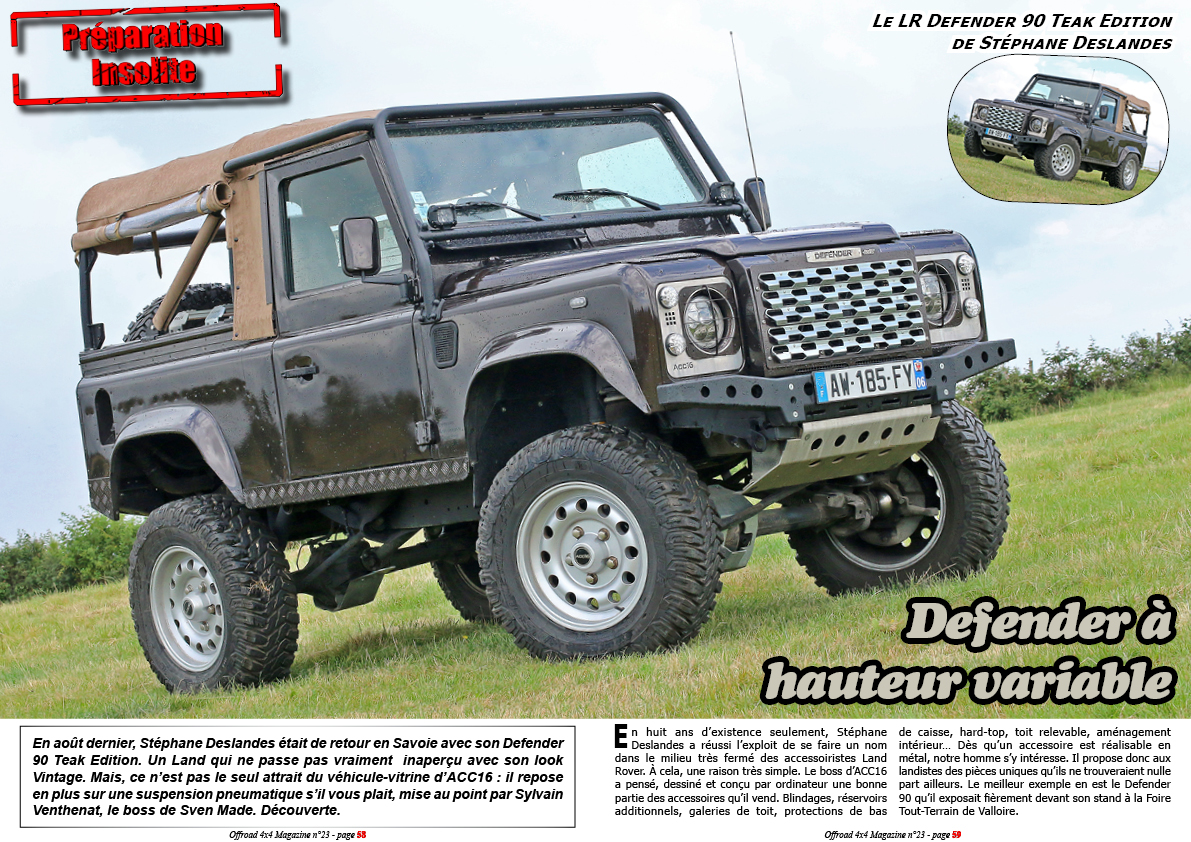 le LR Defender 90 de Stï¿½phane Deslandes