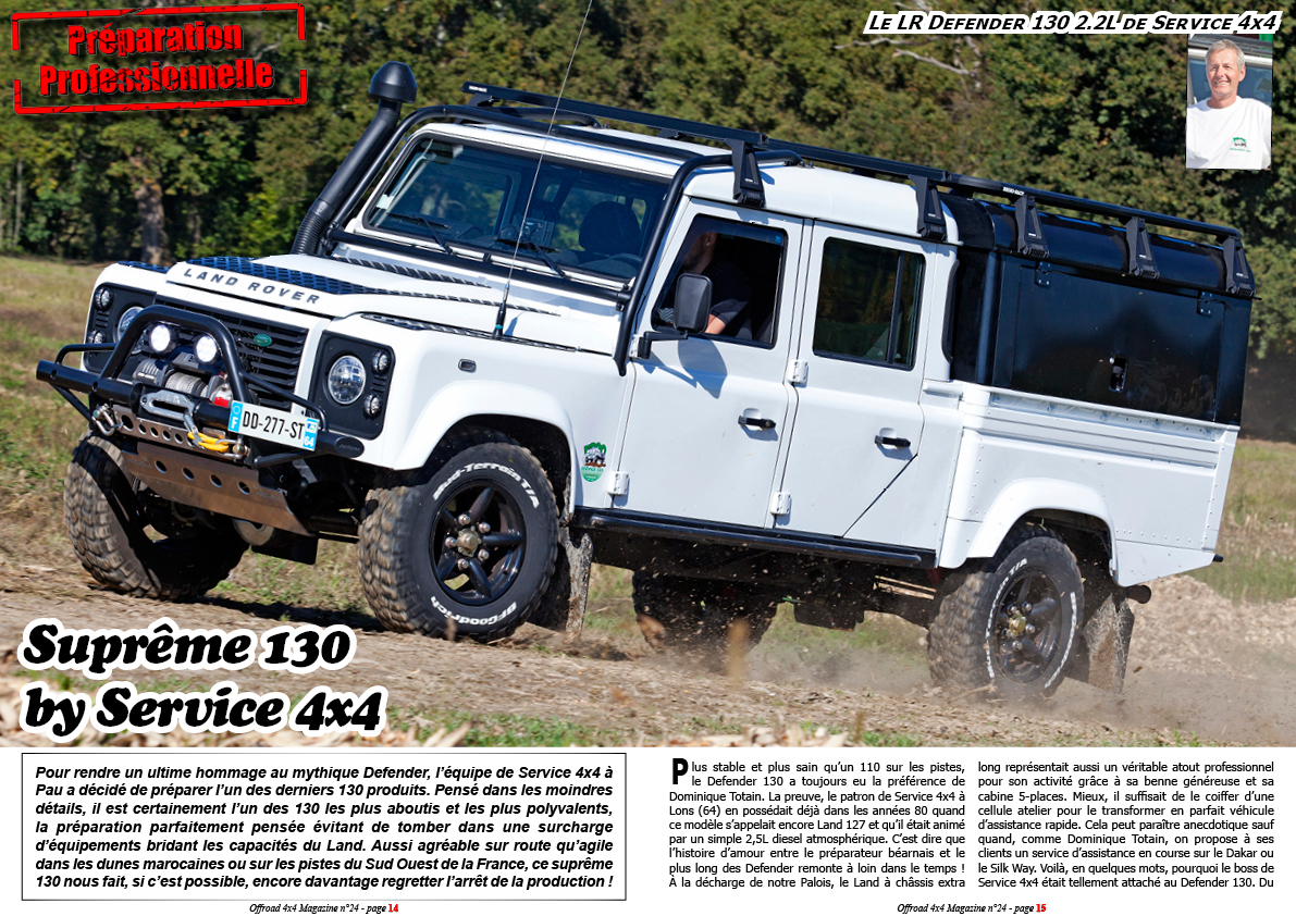 Le LR Defender 130 2.2L de Service 4x4