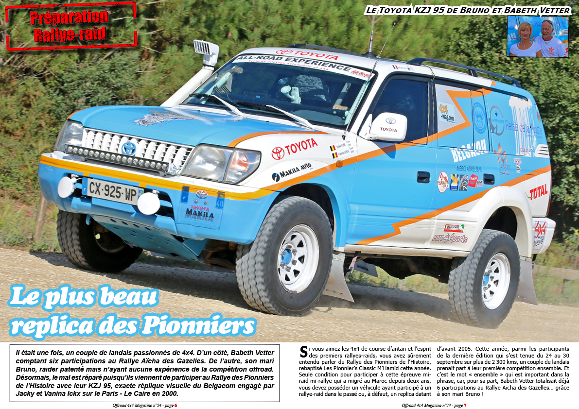Le Toyota KZJ 95 de Bruno Vetter