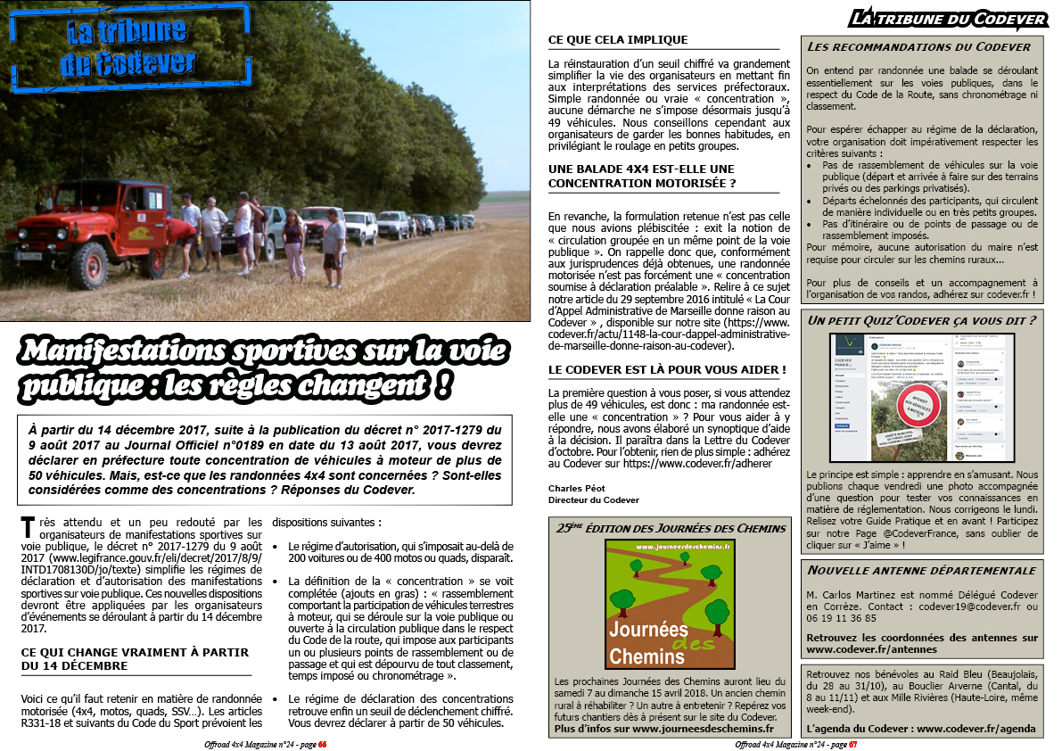 La tribune du Codever