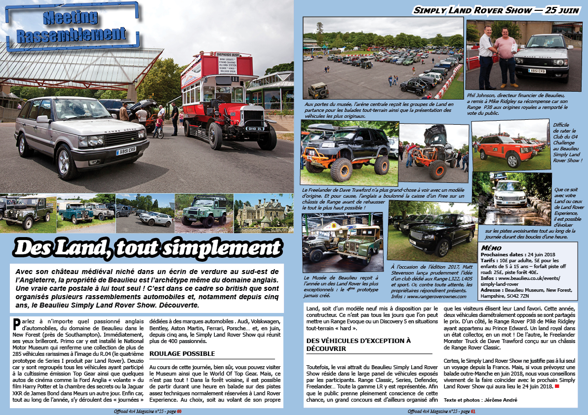 Le Beaulieu Simply Land Rover Show 2017