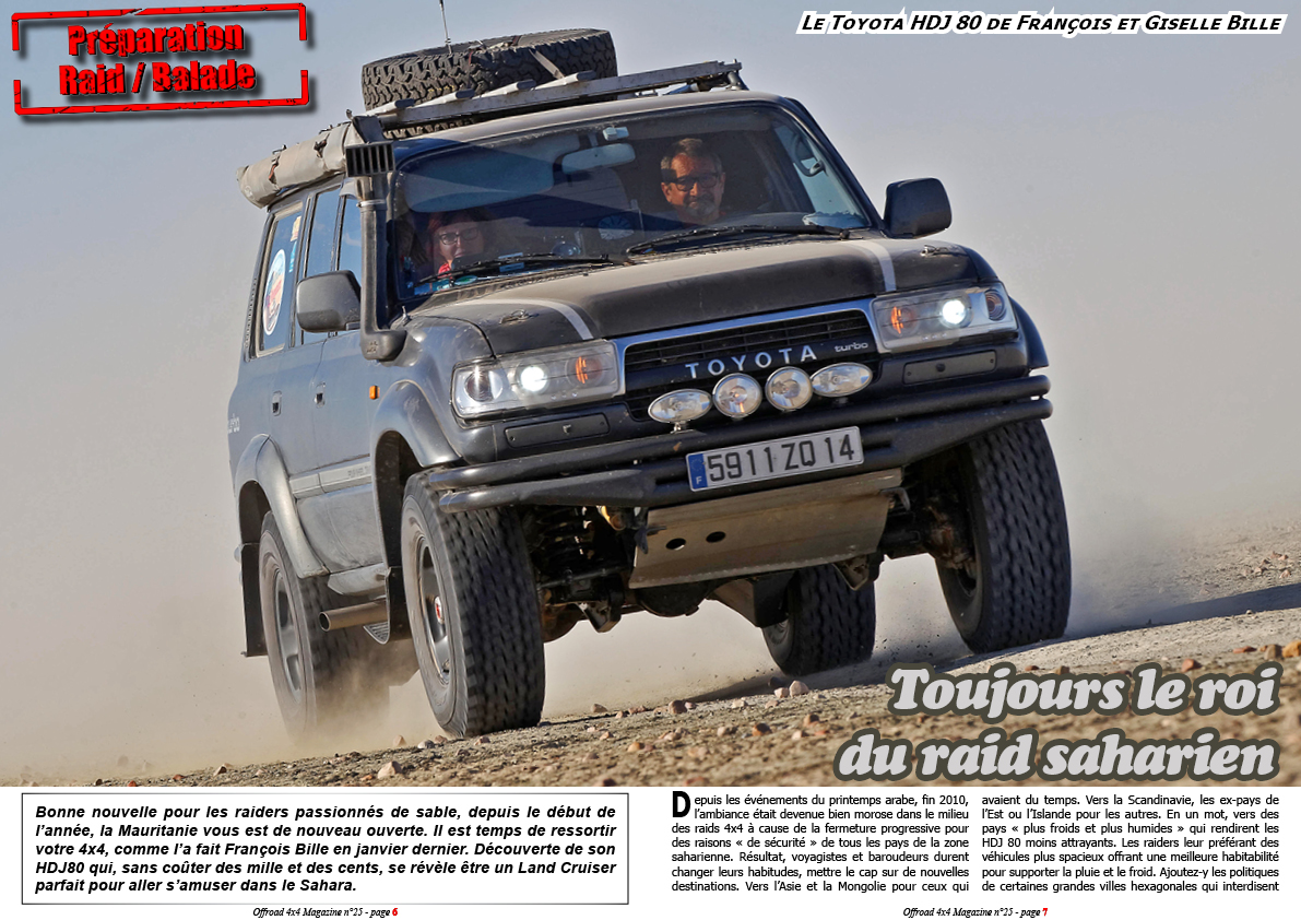 Le Toyota HDJ 80 de Franï¿½ois et Giselle Bille