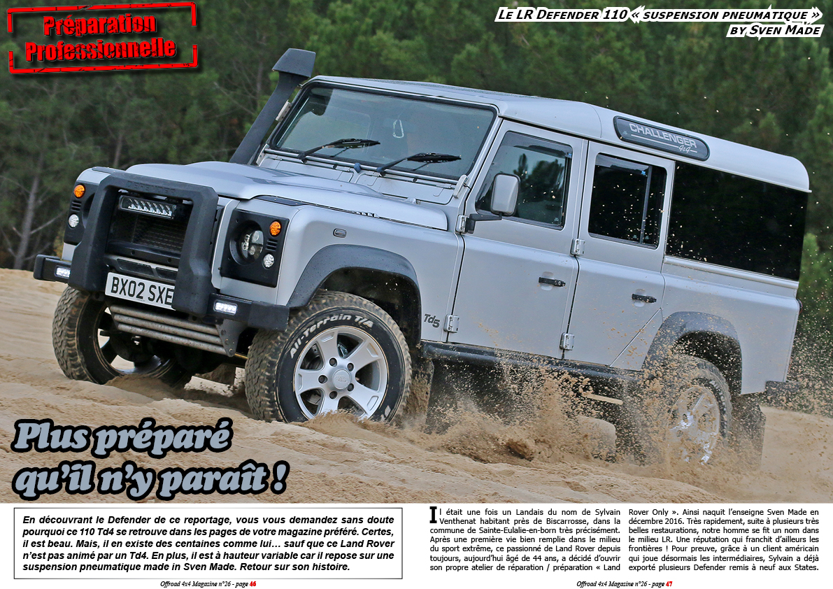 le Defender 110 pneumatique by Sven Made