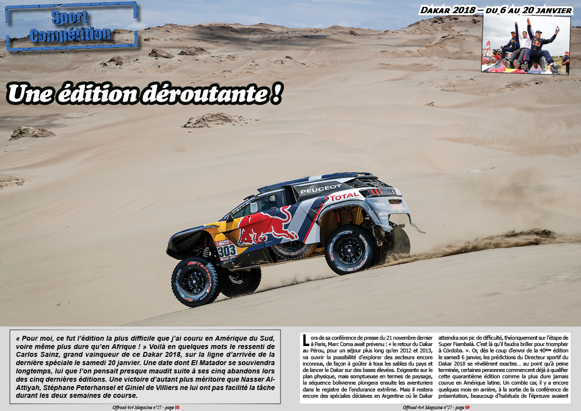 le Dakar 2018