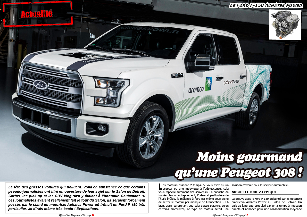 le Ford F-150 Achates Power