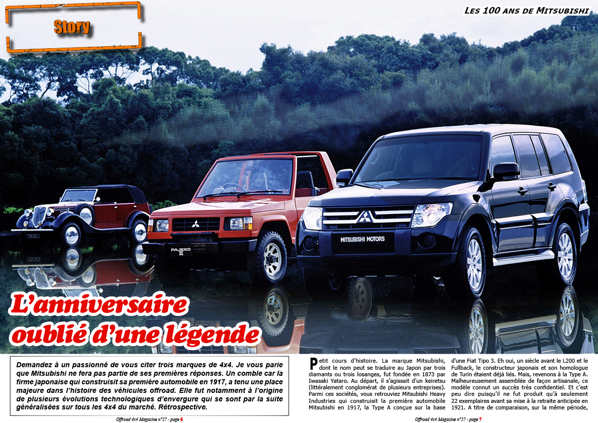 les 100 ans de Mitsubishi