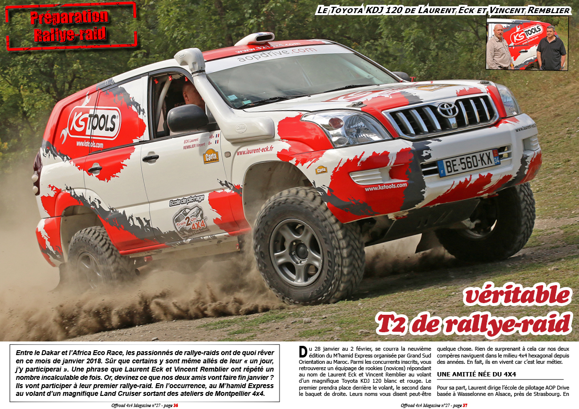 le Toyota KDJ 120 de Laurent Eck et Vincent Remblier