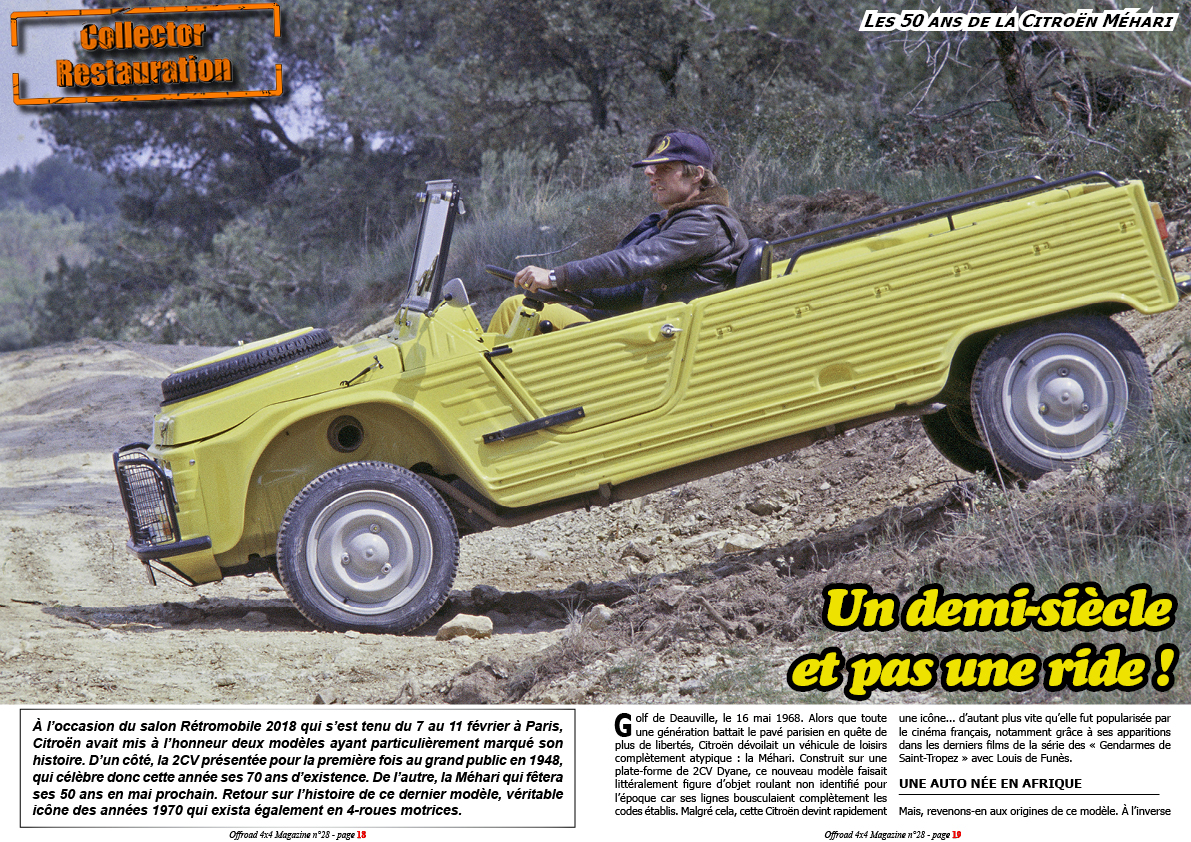Les 50 ans de la Citroen Mehari