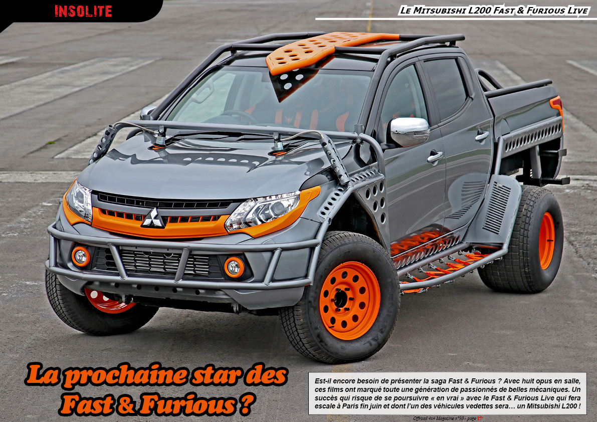 le Mitsubishi L200 Fast & Furious Live