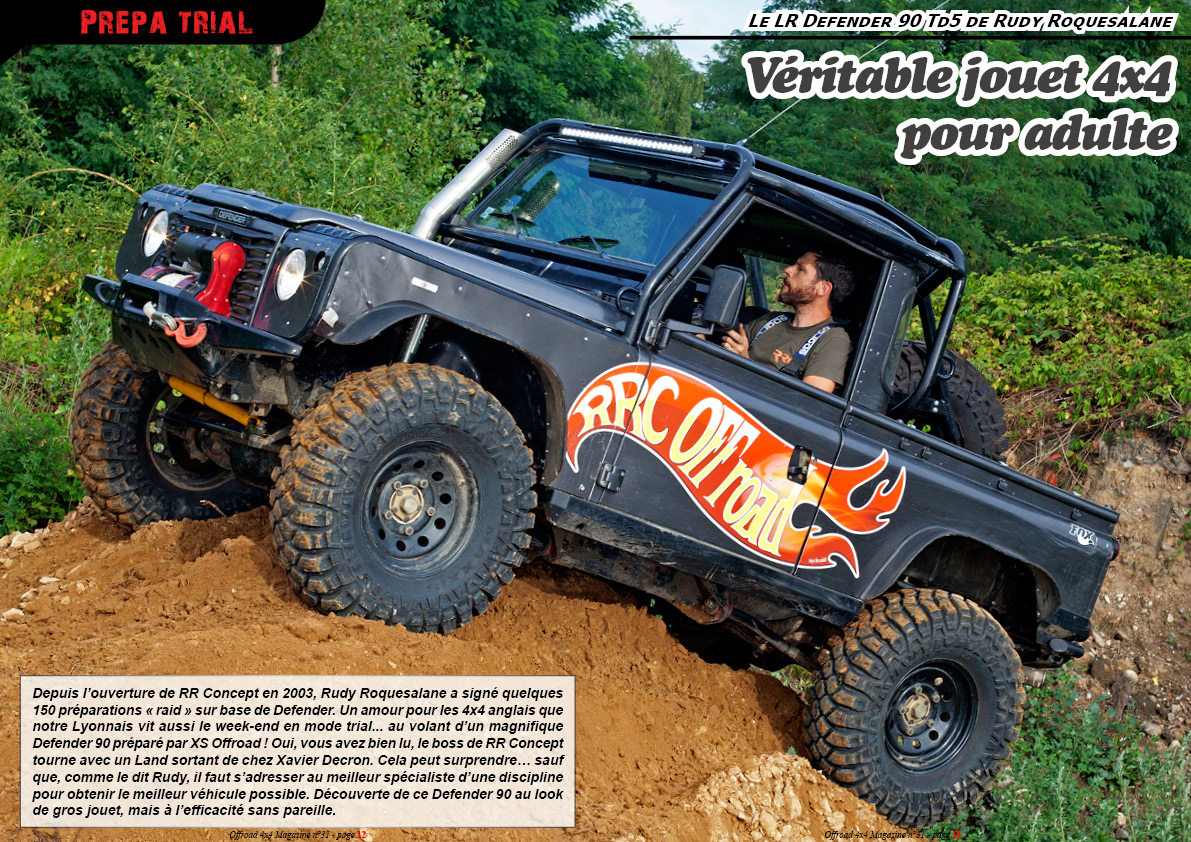 le LR Defender 90 Td5 de Rudy Roquesalane