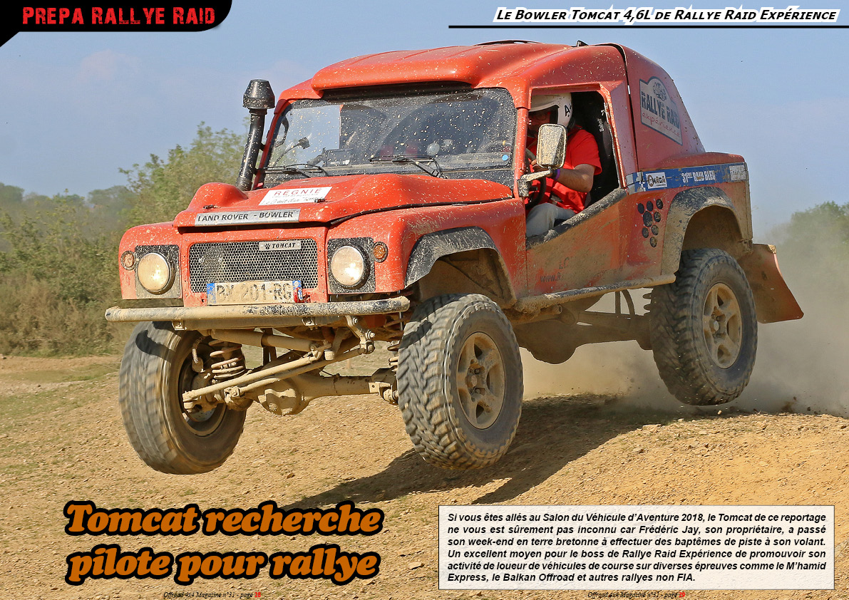 le Tomcat 4,6L de Rallye Raid Expï¿½rience