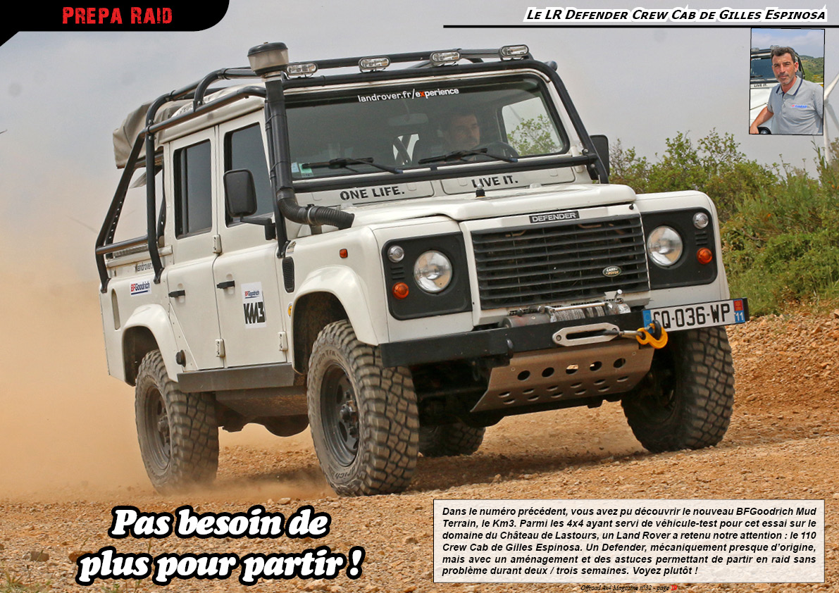 le LR Defender Crew Cab de Gilles Espinosa