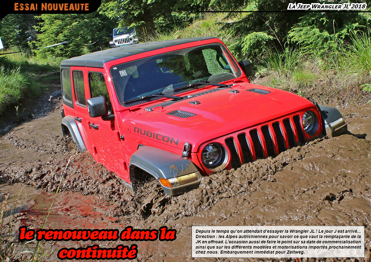 essai de la Jeep Wrangler JL 2018