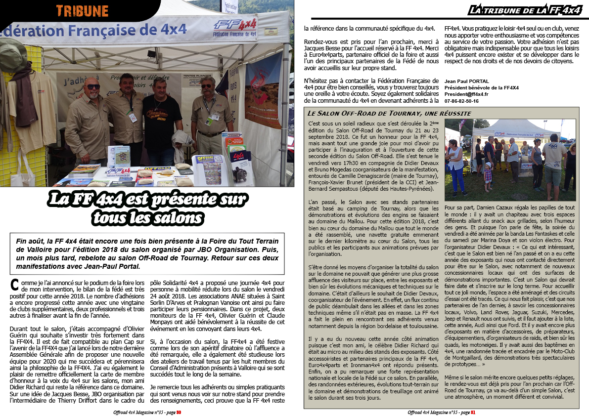 La Tribune de la FF 4x4