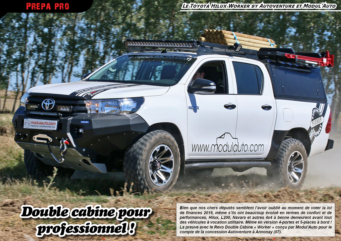 le Toyota HiluxÂ Worker by Autoventure et Modul Auto