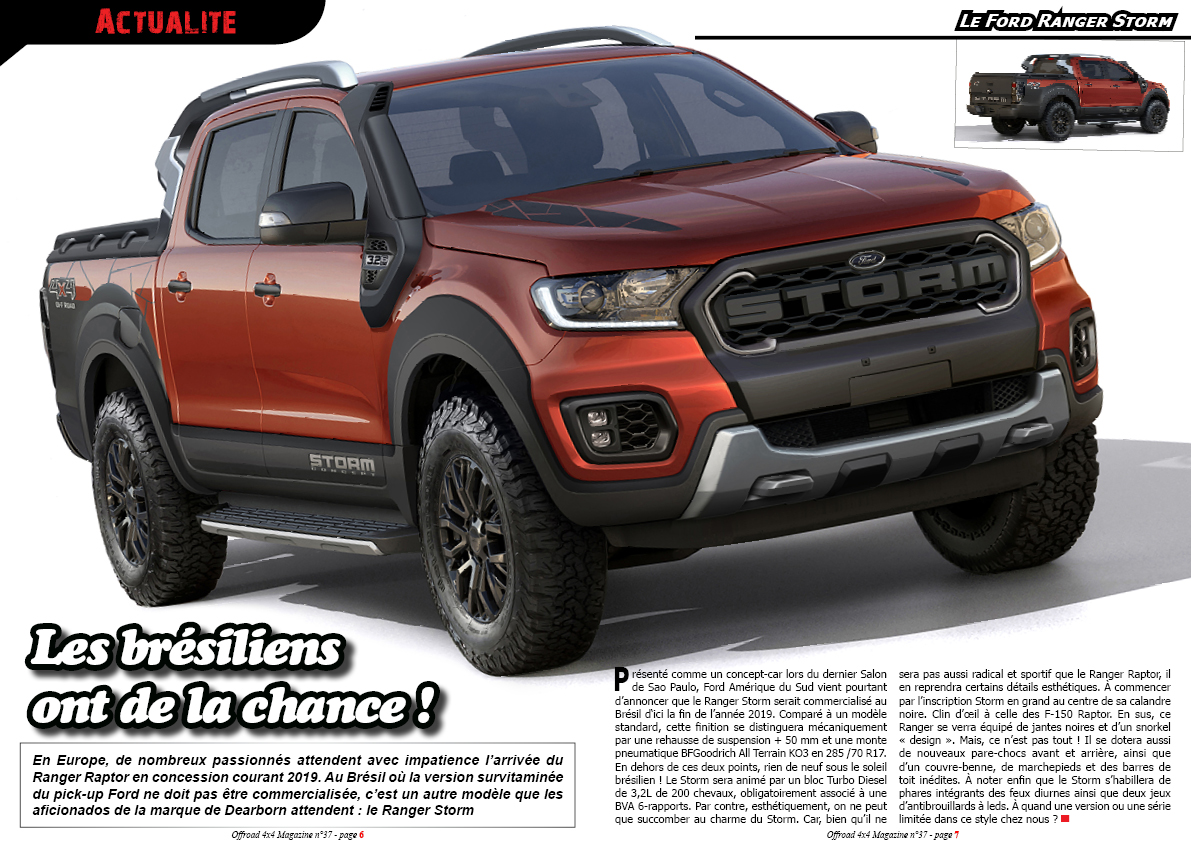Le Ford Ranger Storm
