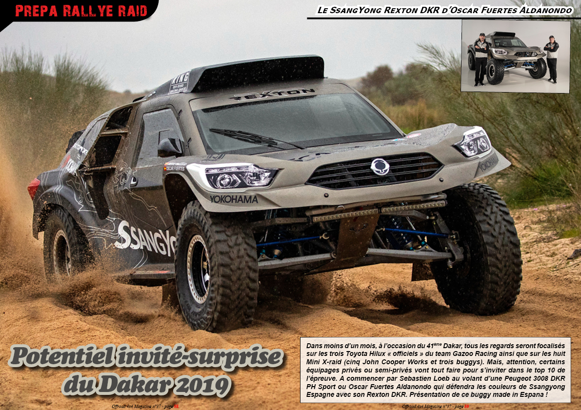 Le SsangYong Rexton DKR dï¿½Oscar Fuertes