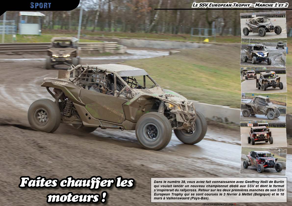 le SSV European Trophy (Manche 1 et 2)