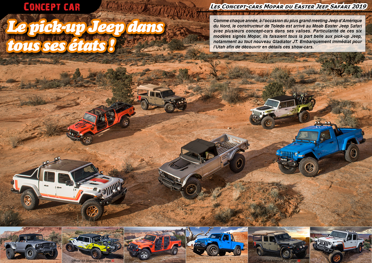 les Jeep Concept-cars Mopar du Easter Safari 2019