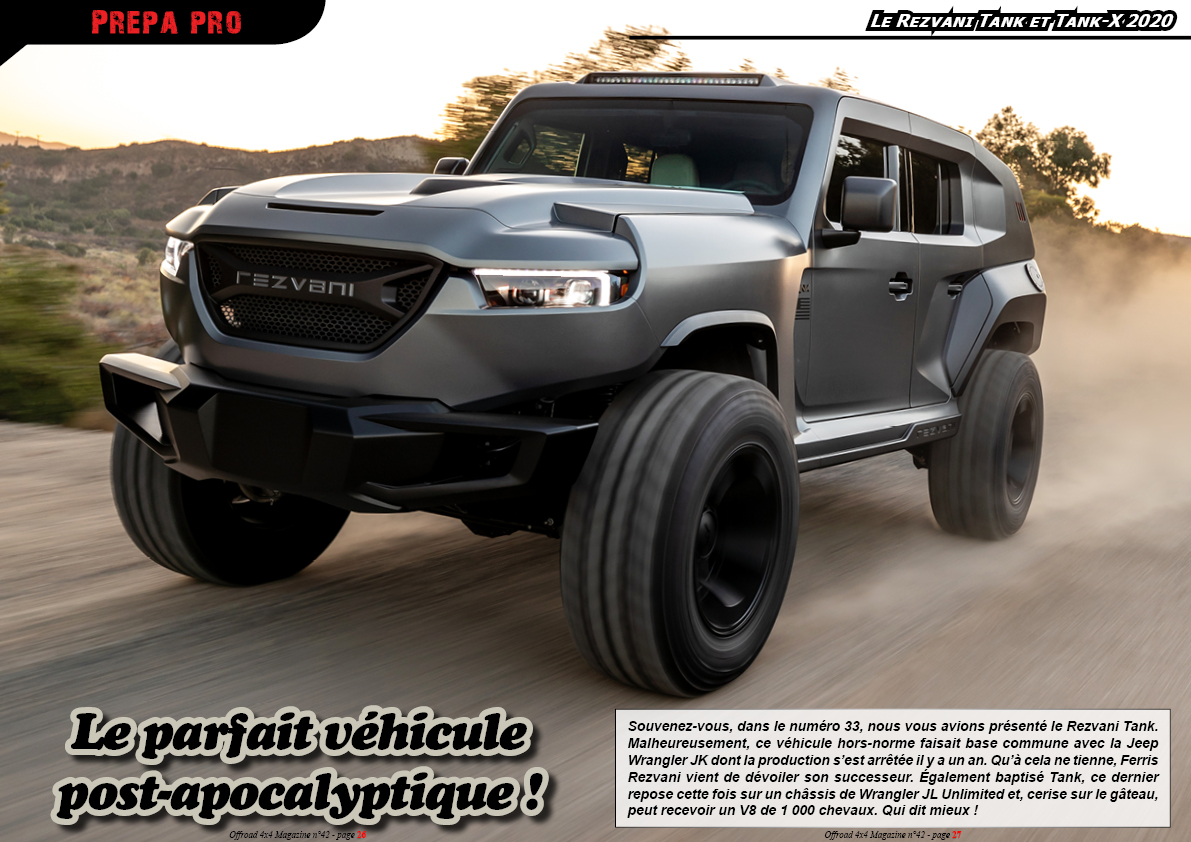 le Rezvani Tank et Tank-X 2020
