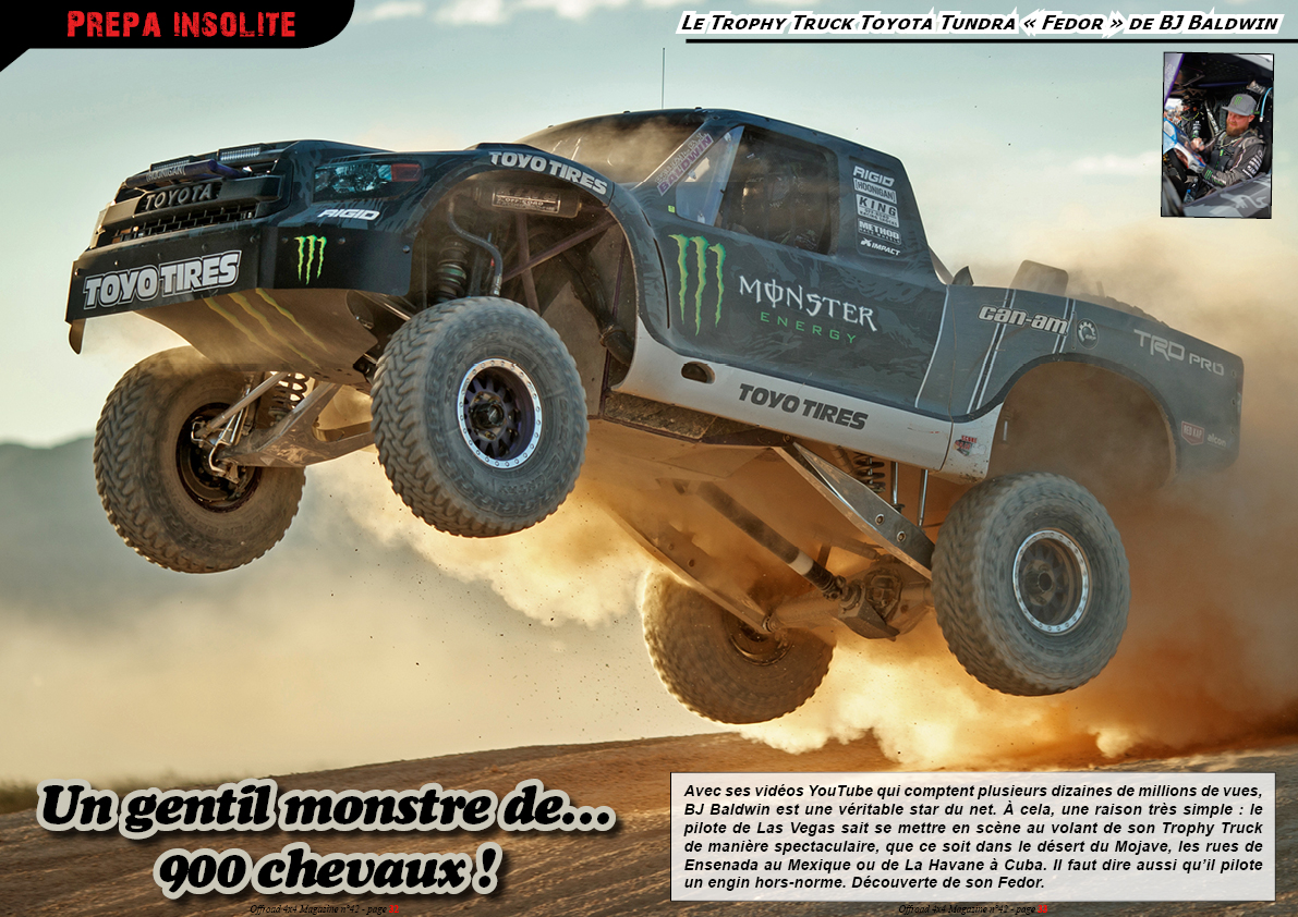 le Trophy Truck Toyota Tundra Fedor de BJ Baldwin