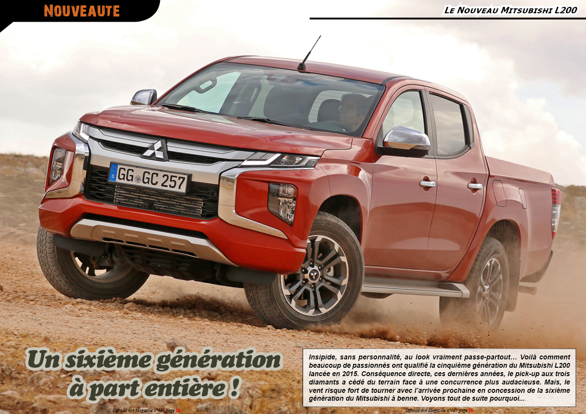 Essai du Nouveau Mitsubishi L200
