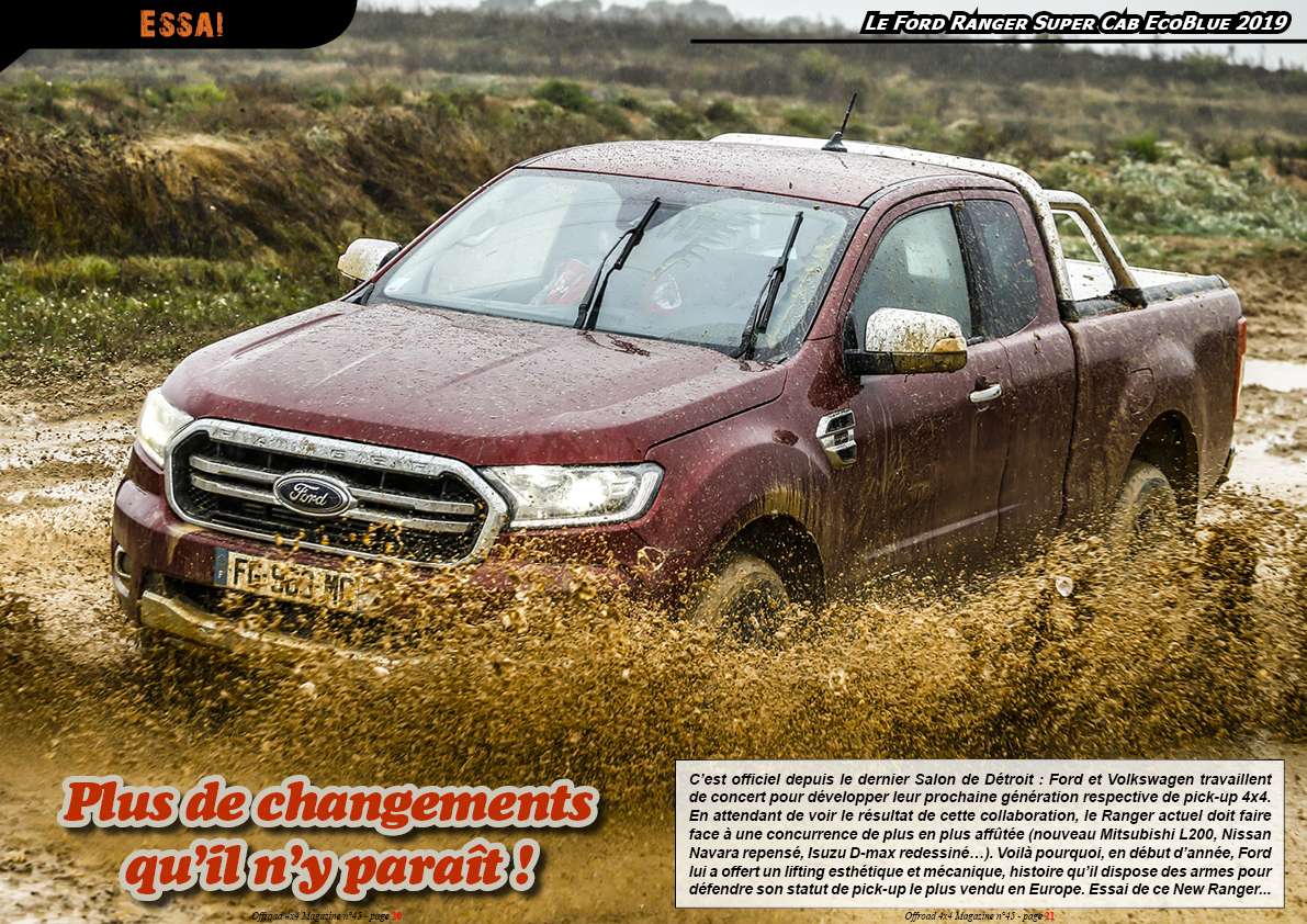 lï¿½essai du Ford Ranger Super Cab EcoBlue 2019