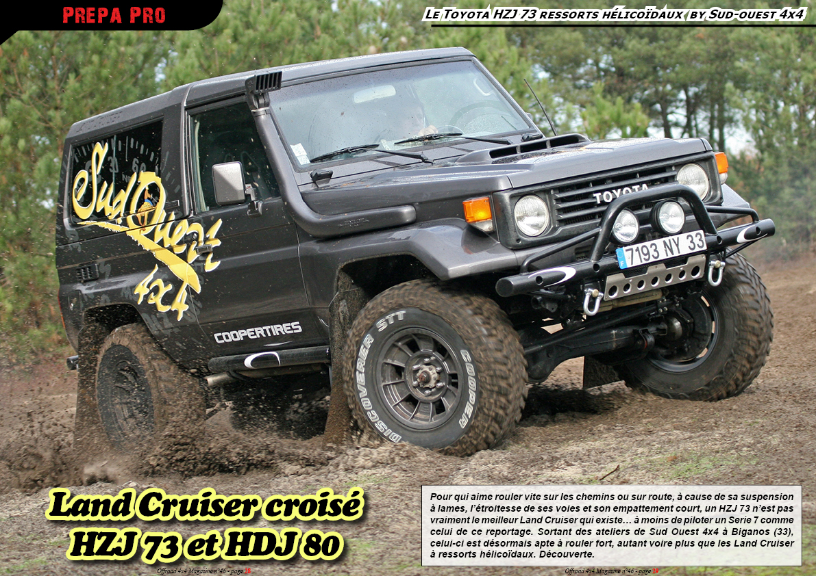 le Toyota HZJ 73 hï¿½licoï¿½dal by Sud-ouest 4x4