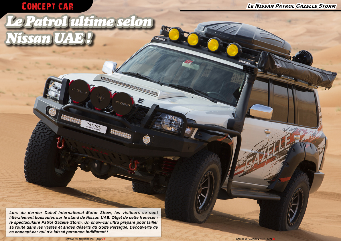 le Nissan Patrol Gazelle Storm et le Navara Gazelle 