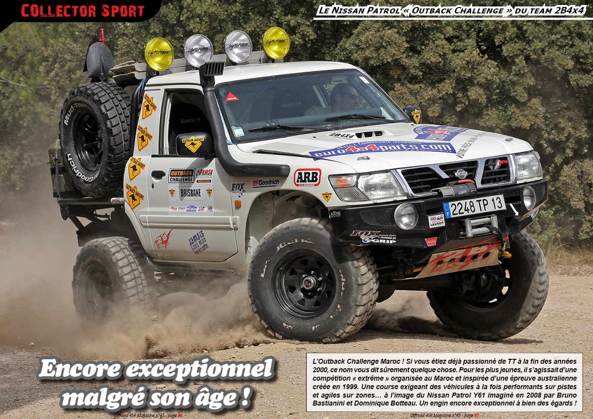 le Nissan Patrol ï¿½ Outback Challenge ï¿½ du team 2B4x4