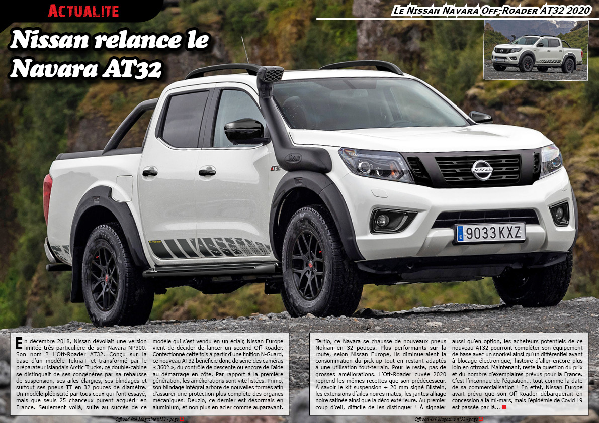 le Nissan Navara Off-Roader AT32 2020