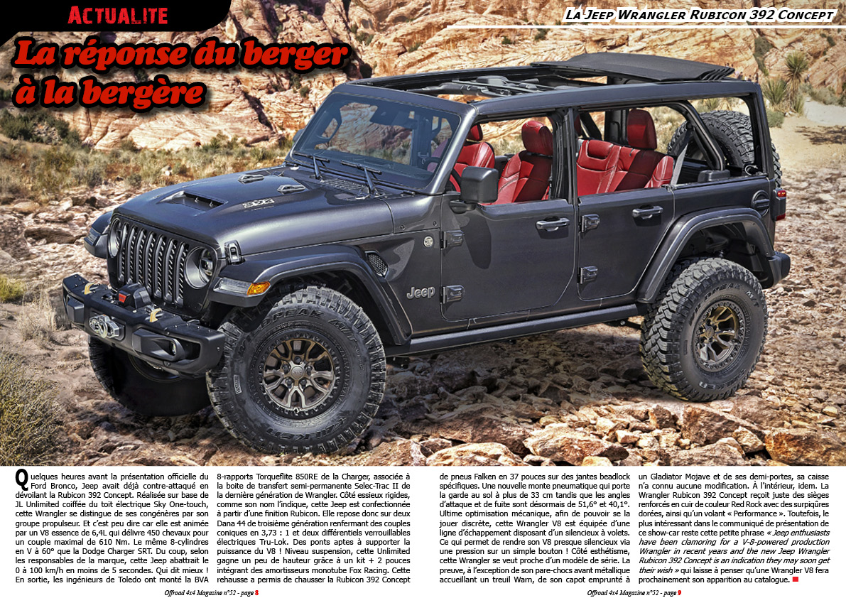 la Jeep Wrangler Rubicon 392 Concept