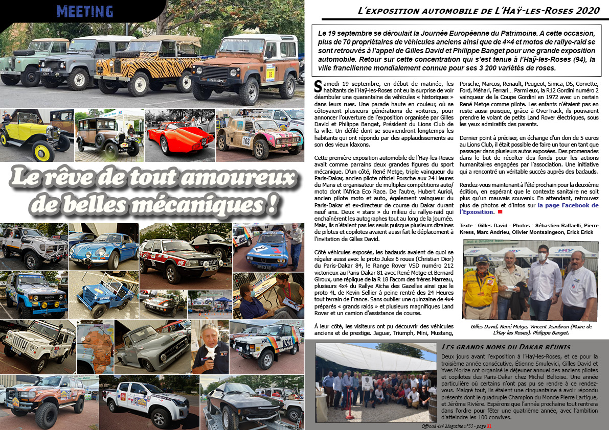 L'exposition automobile de L'Hau-les-Roses 2020