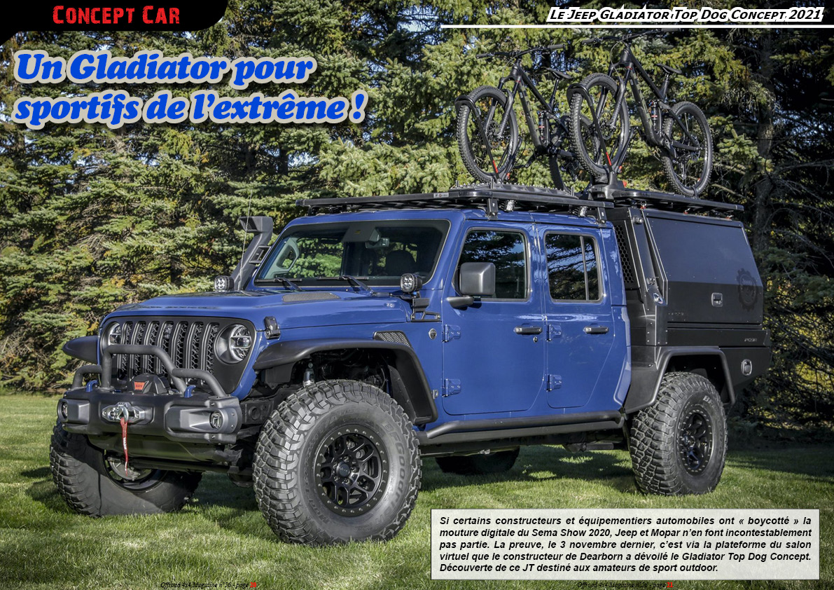 le Jeep Gladiator Top Dog Concept 2021