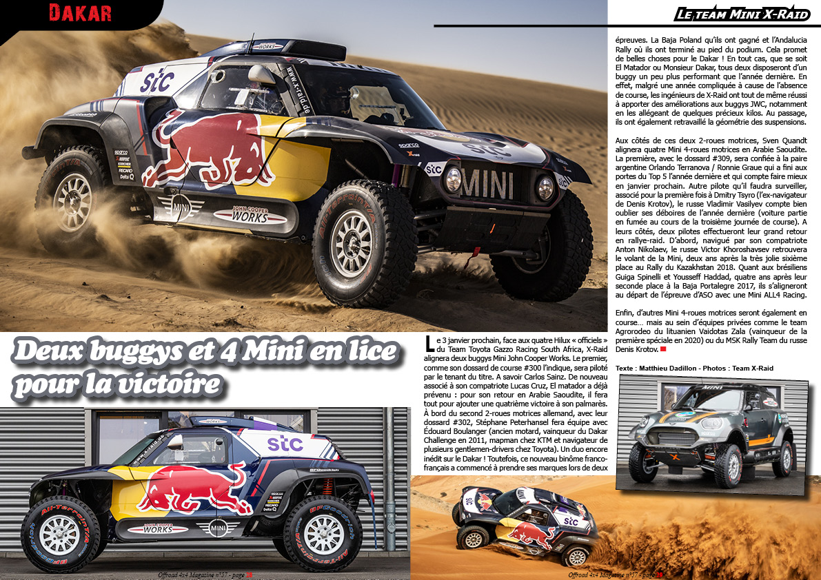 Dossier Dakar Rally 2021