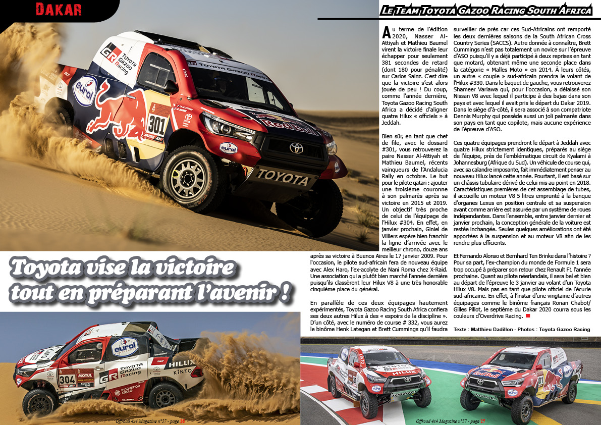 Dossier Dakar Rally 2021