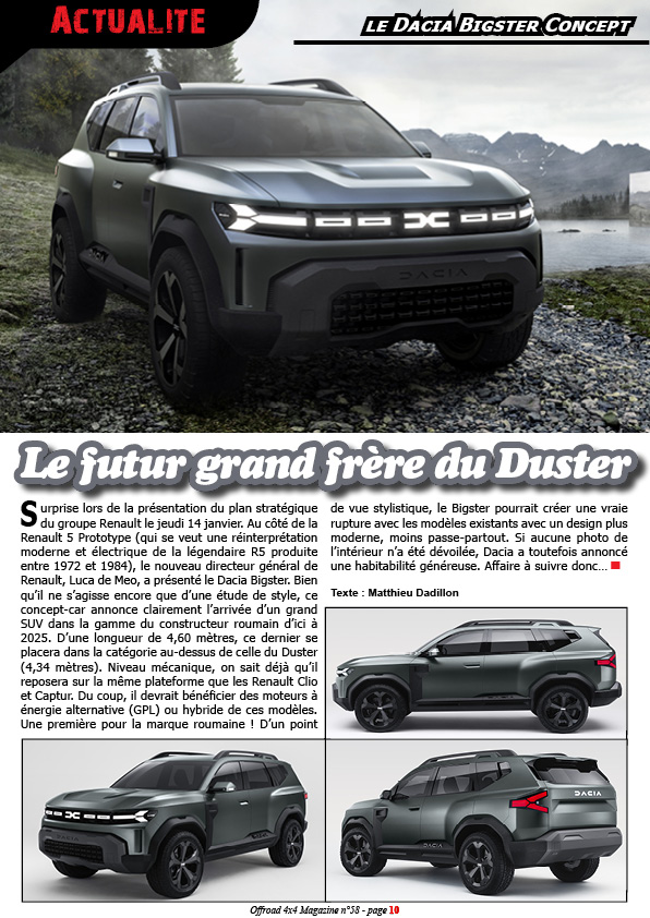 le Dacia Bigster Concept