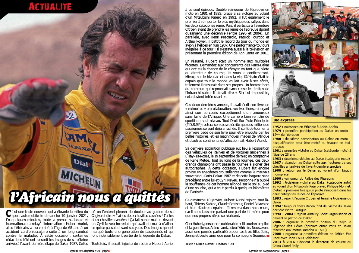 Hommage ï¿½ Hubert Auriol