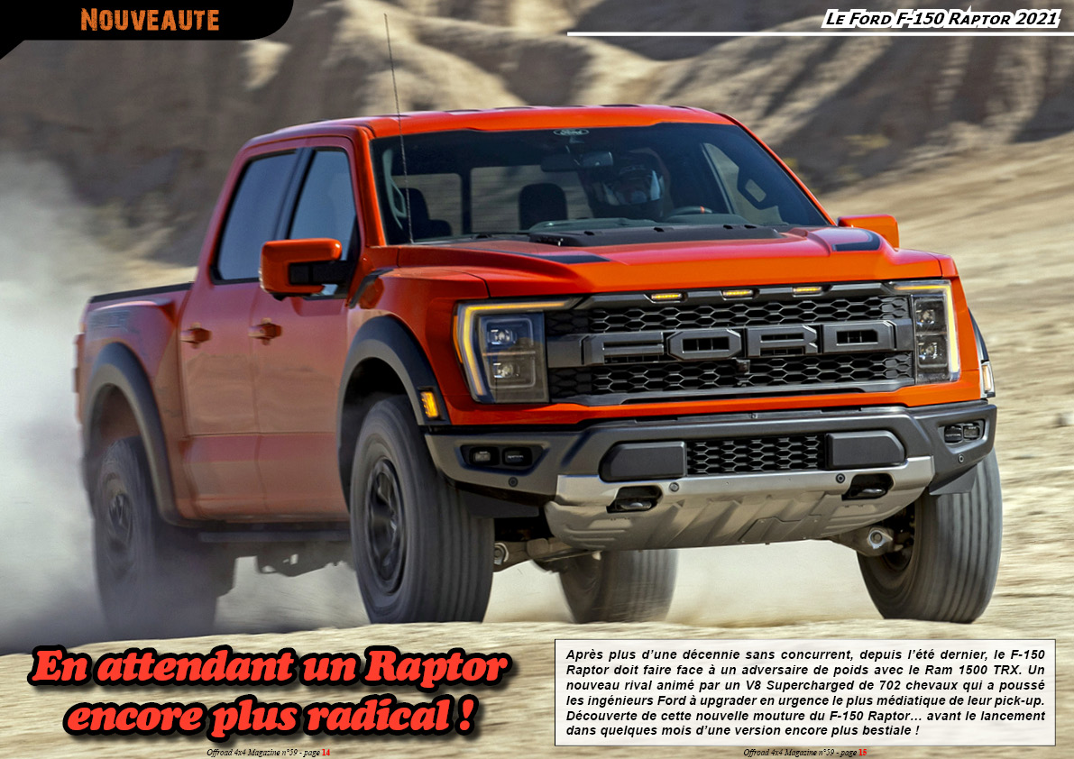 le Ford F-150 Raptor 2021