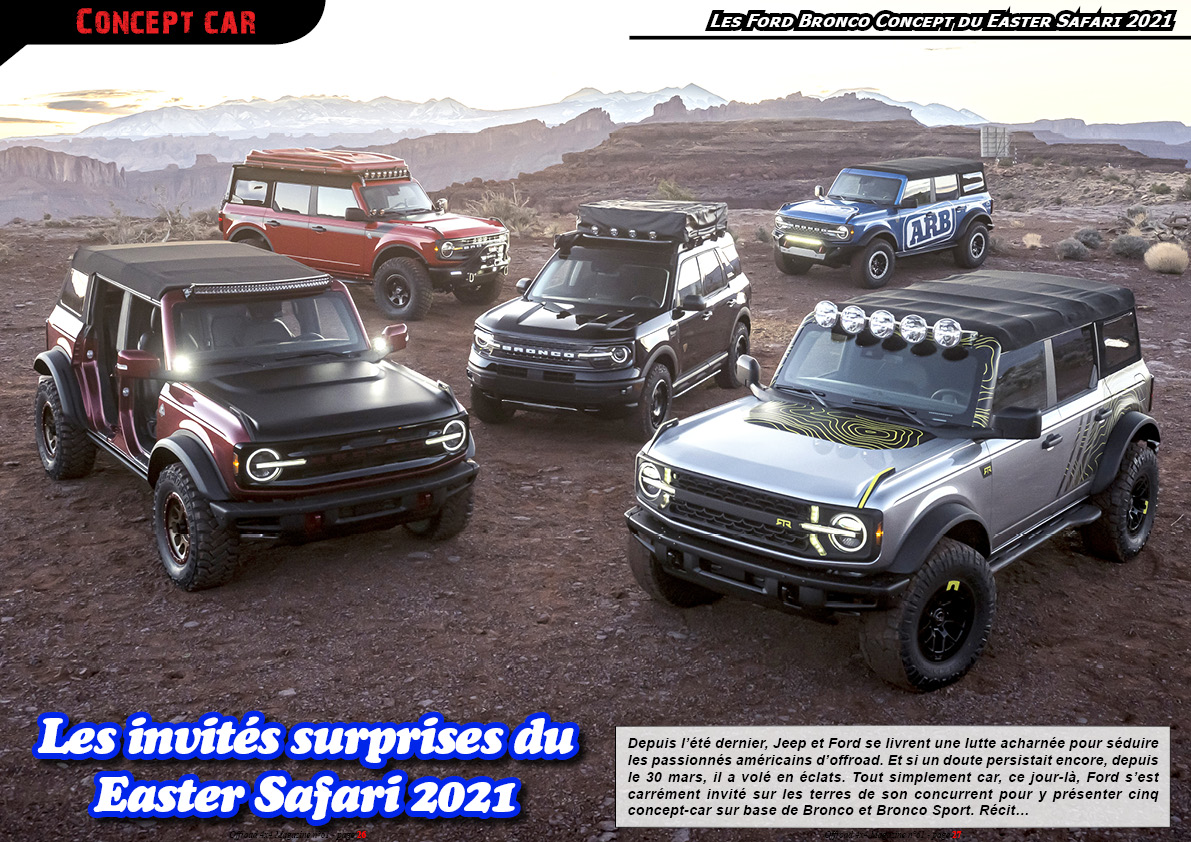 les Ford Bronco du Easter Safari 2021