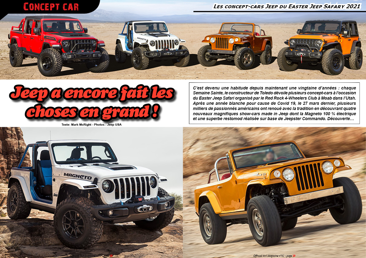 les concept-cars Jeep du Easter Safary 2021