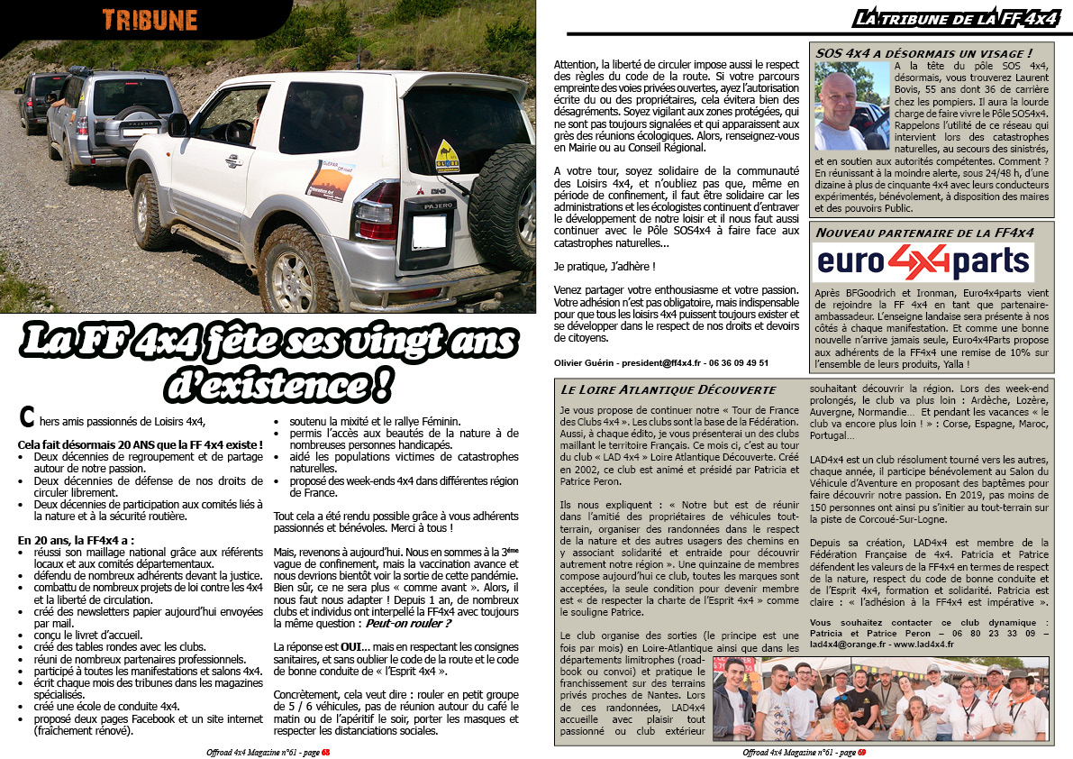 La Tribune de la FF 4X4
