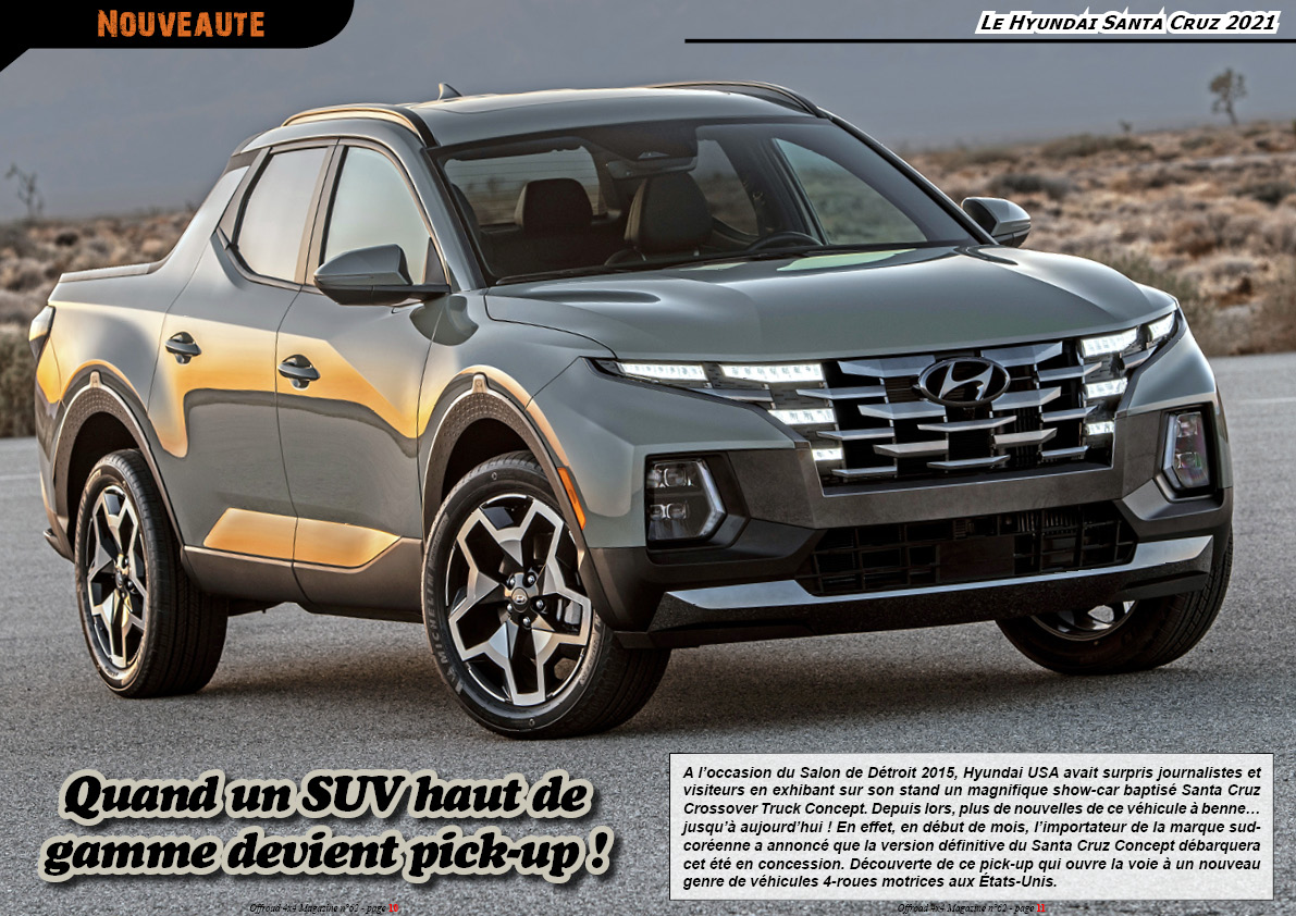Le Hyundai Santa Cruz 2021