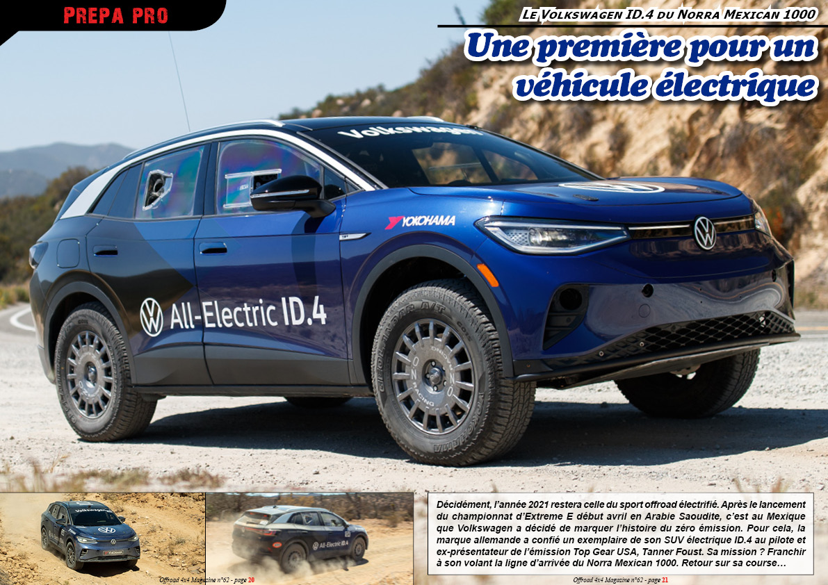 le Volkswagen ID.4 du Norra Mexican 1000