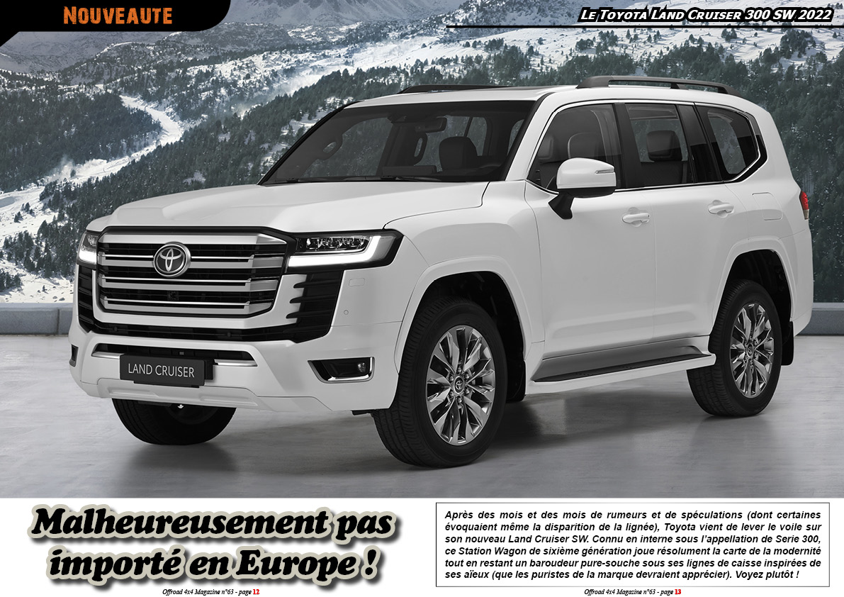 le Toyota Land Cruiser 300 SW 2022