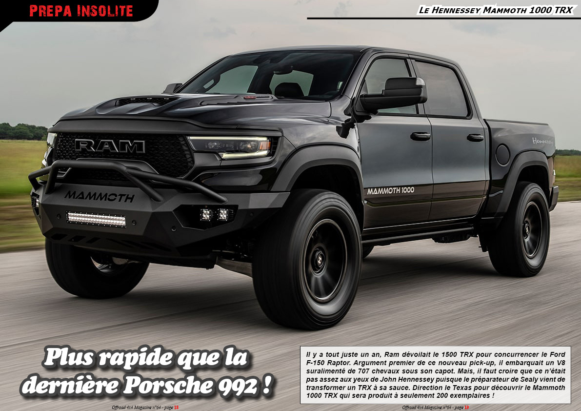 le Hennessey Mammoth 1000 TRX
